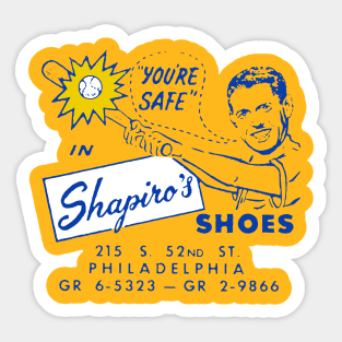 Vintage Philadelphia Shapiro's Shoes Sticker